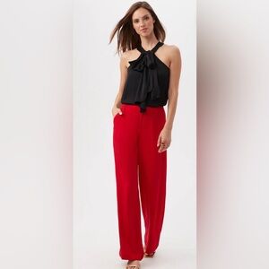 NWOT Trina Turk Women’s Size Small Teal Mallie Sleeveless Bow Halter Top